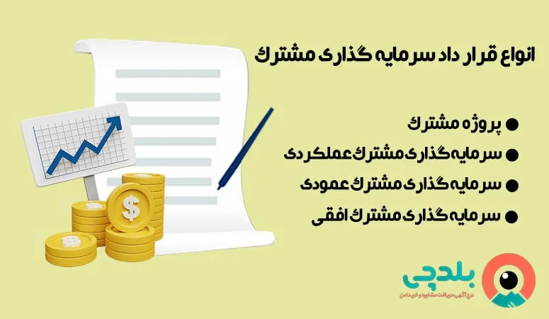 انواع قرارداد سرمایه گذاری مشرک